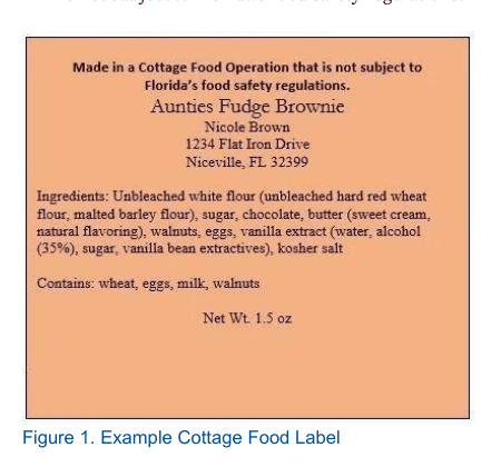 UF/IFAS Cottage Food in Florida from an official public university extension source