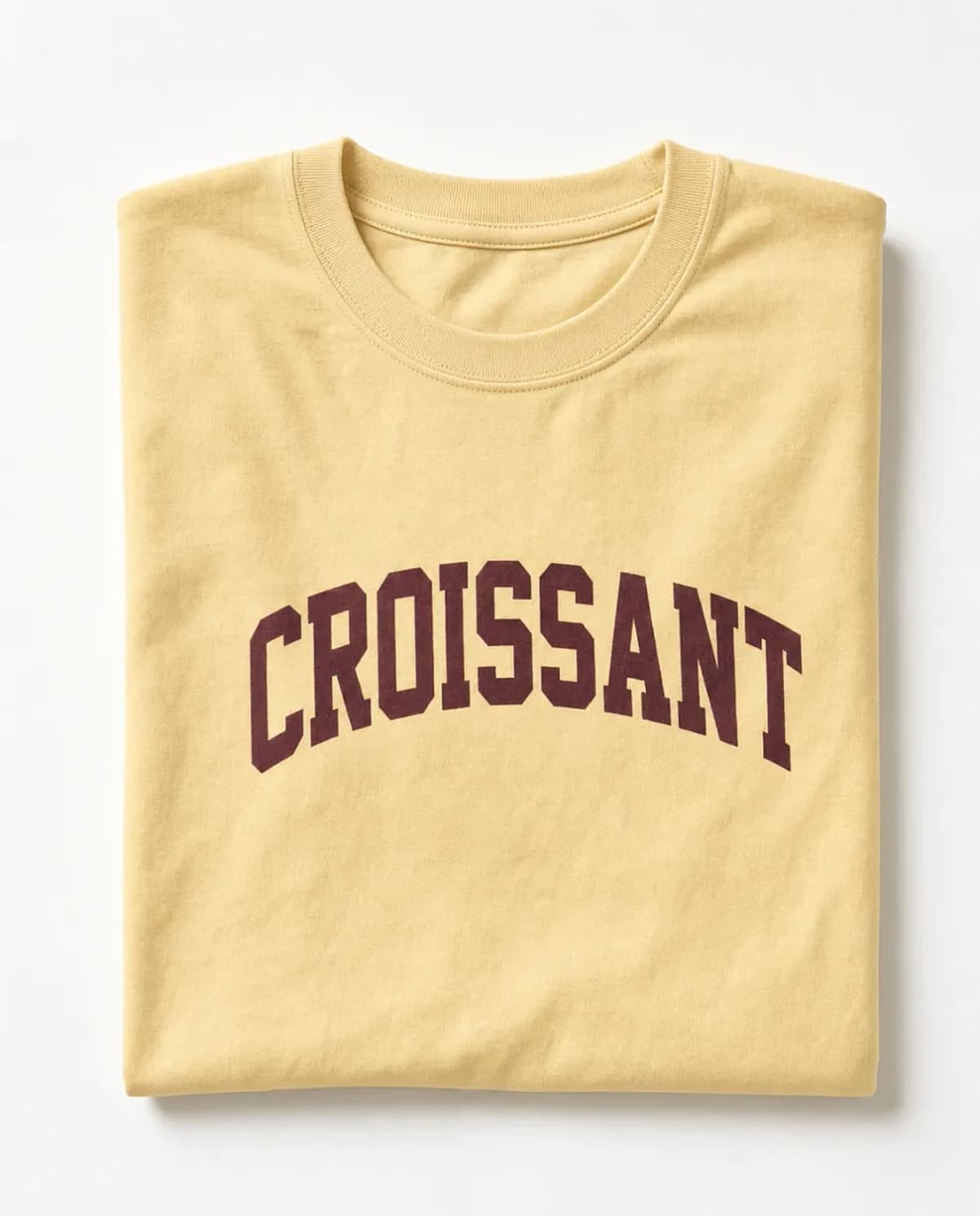 Croissant t-shirt — folded