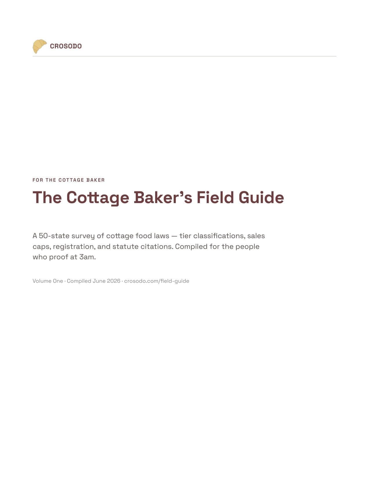 Cover of The Cottage Baker's Field Guide PDF