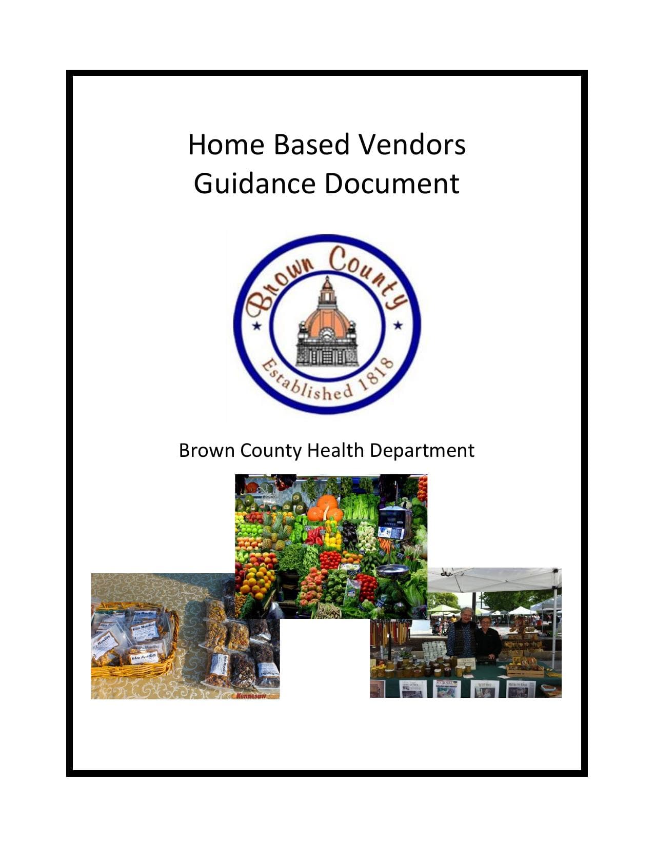 Cover preview for Home-Based Vendors Guidance (Brown County)