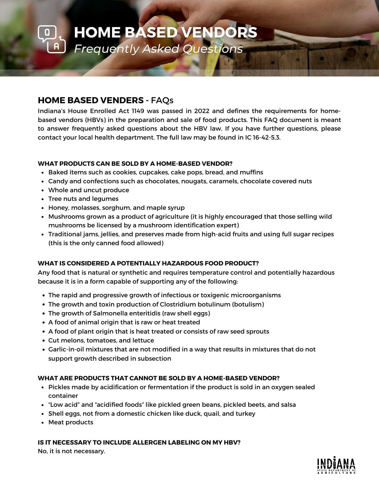 Cover preview for Home-Based Vendors FAQ