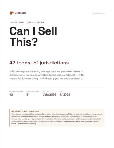 Cover of Can I Sell This? The Cottage Food Rulebook