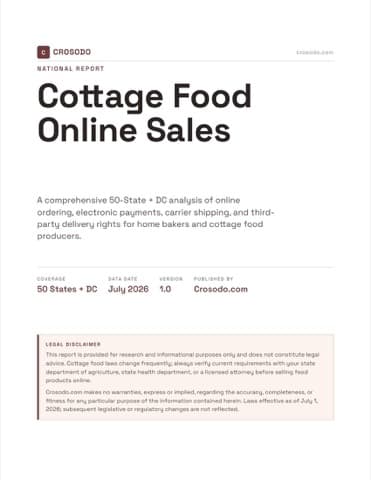Cover of Cottage Food Online Sales
