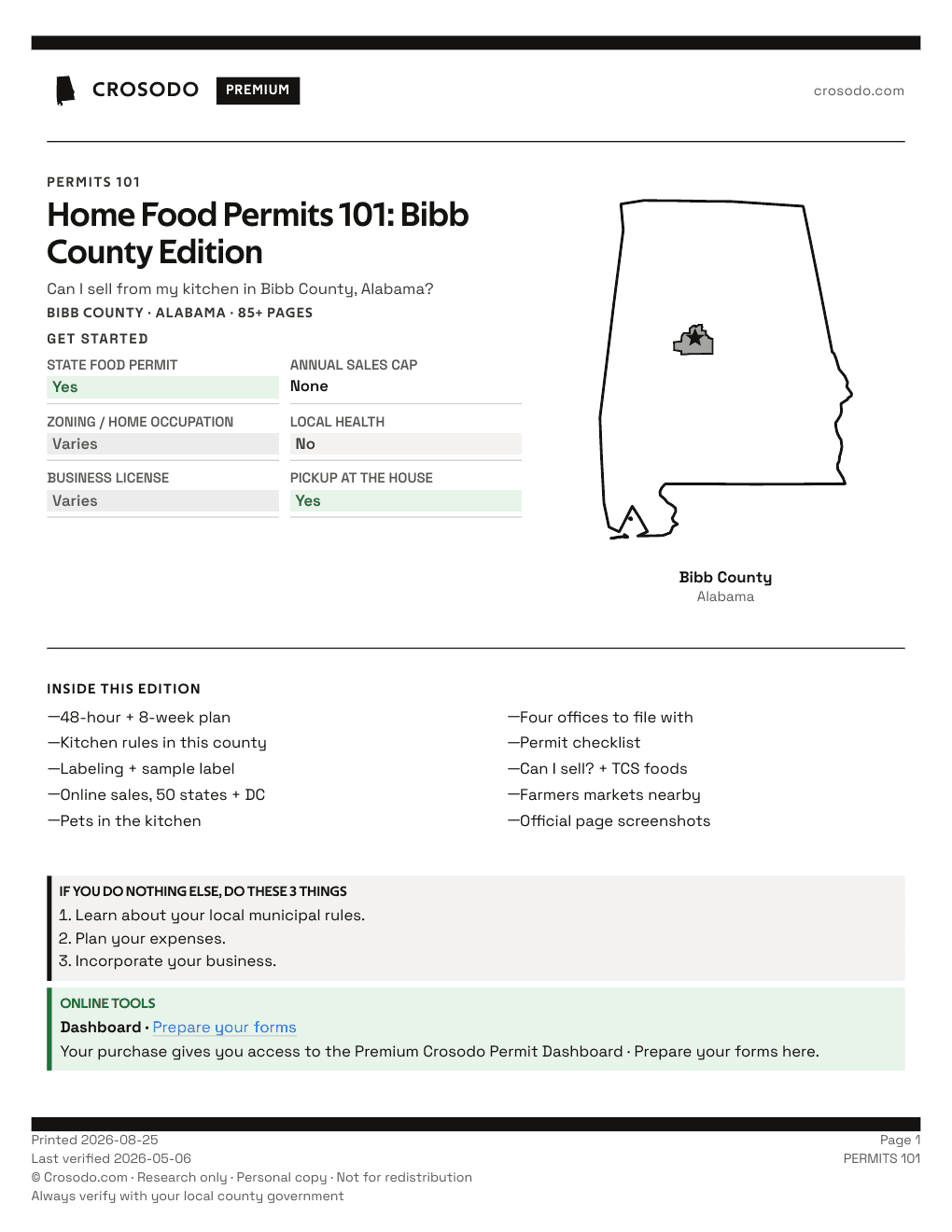 Permit Guide 101 cover for Bibb County