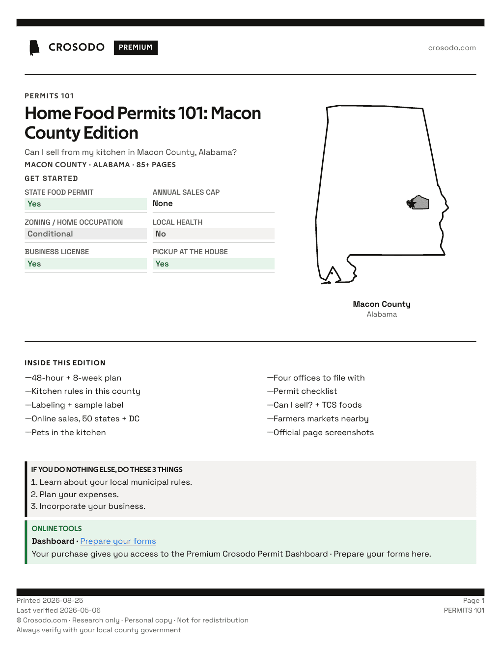 Permit Guide 101 cover for Macon County