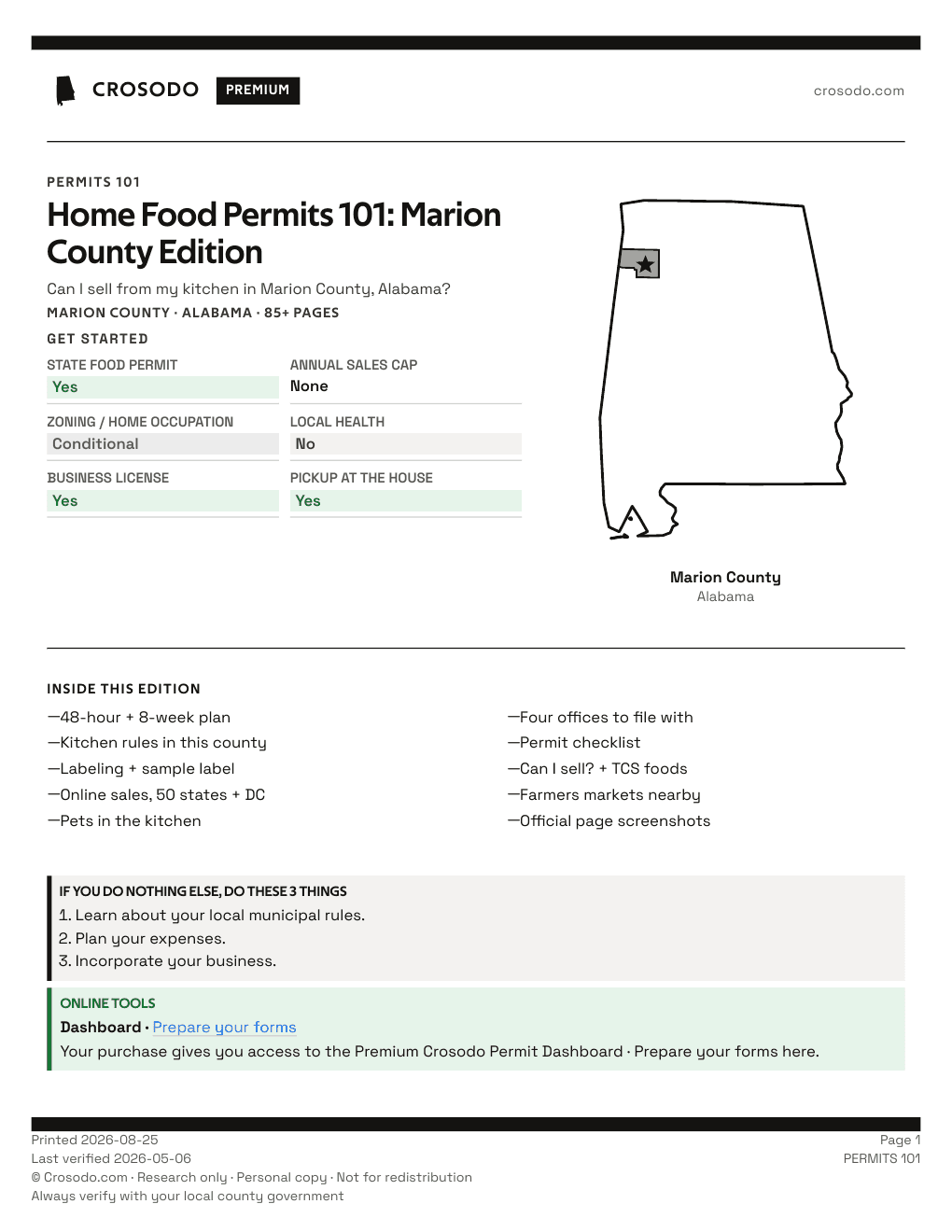 Permit Guide 101 cover for Marion County