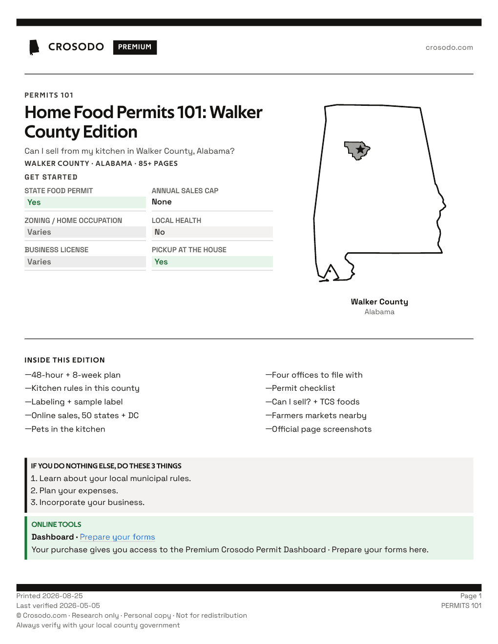 Permit Guide 101 cover for Walker County