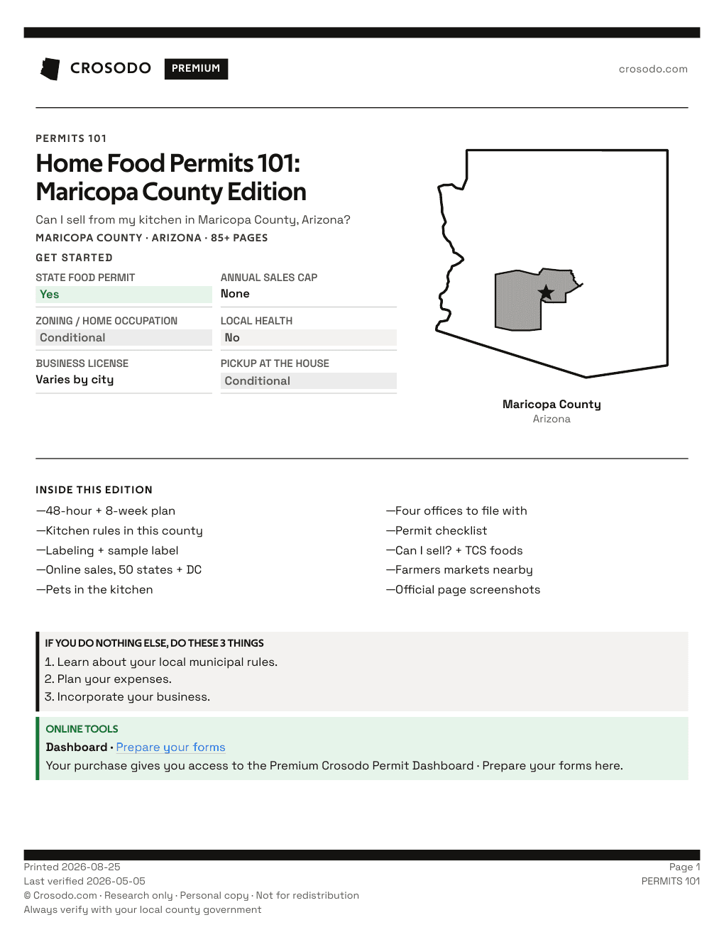 Permit Guide 101 cover for Maricopa County
