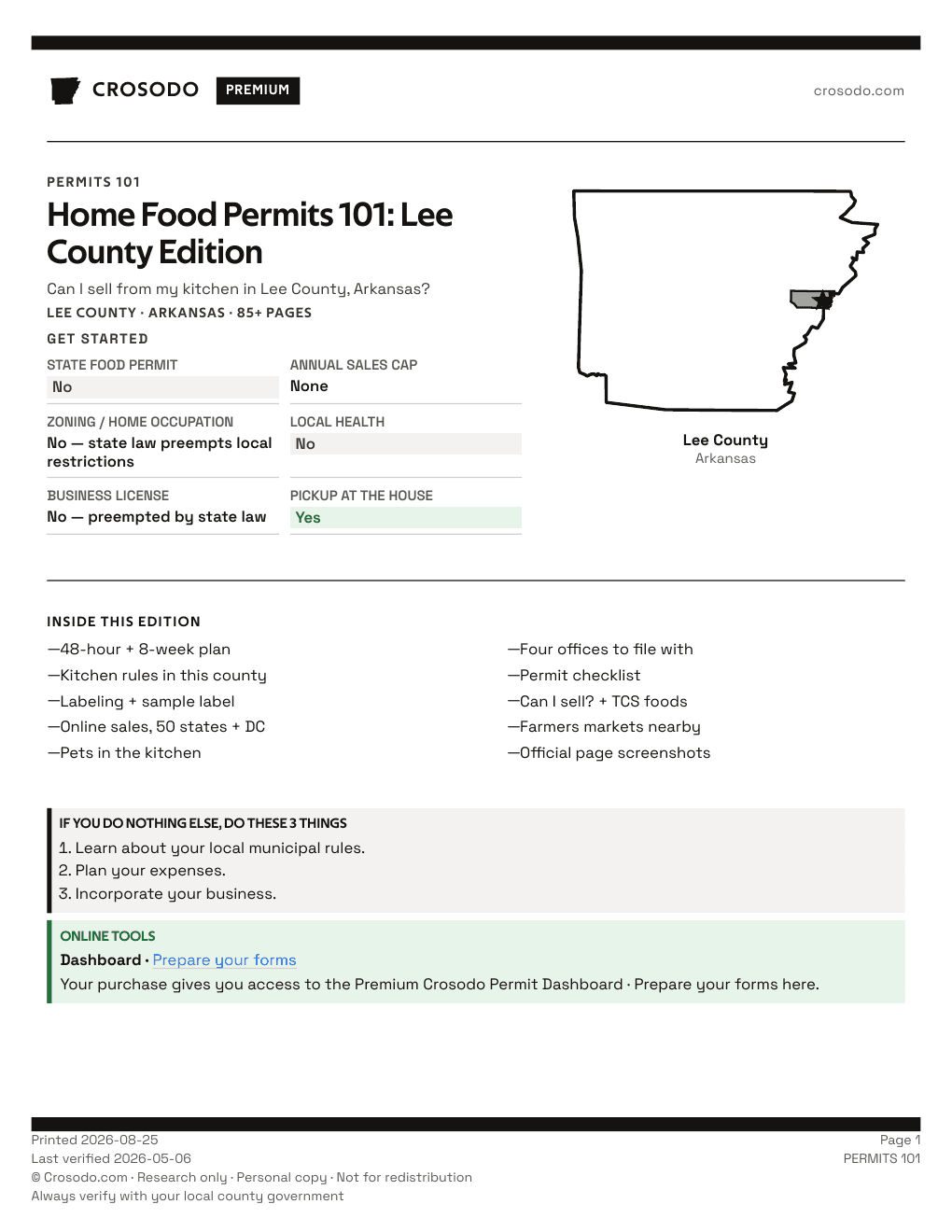 Permit Guide 101 cover for Lee County