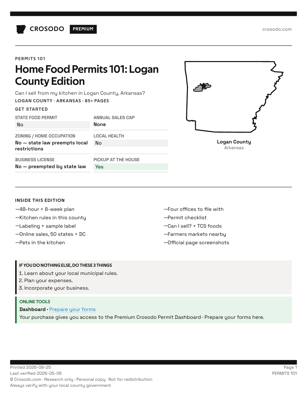 Permit Guide 101 cover for Logan County