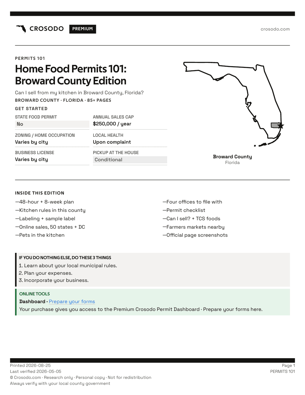 Permit Guide 101 cover for Broward County