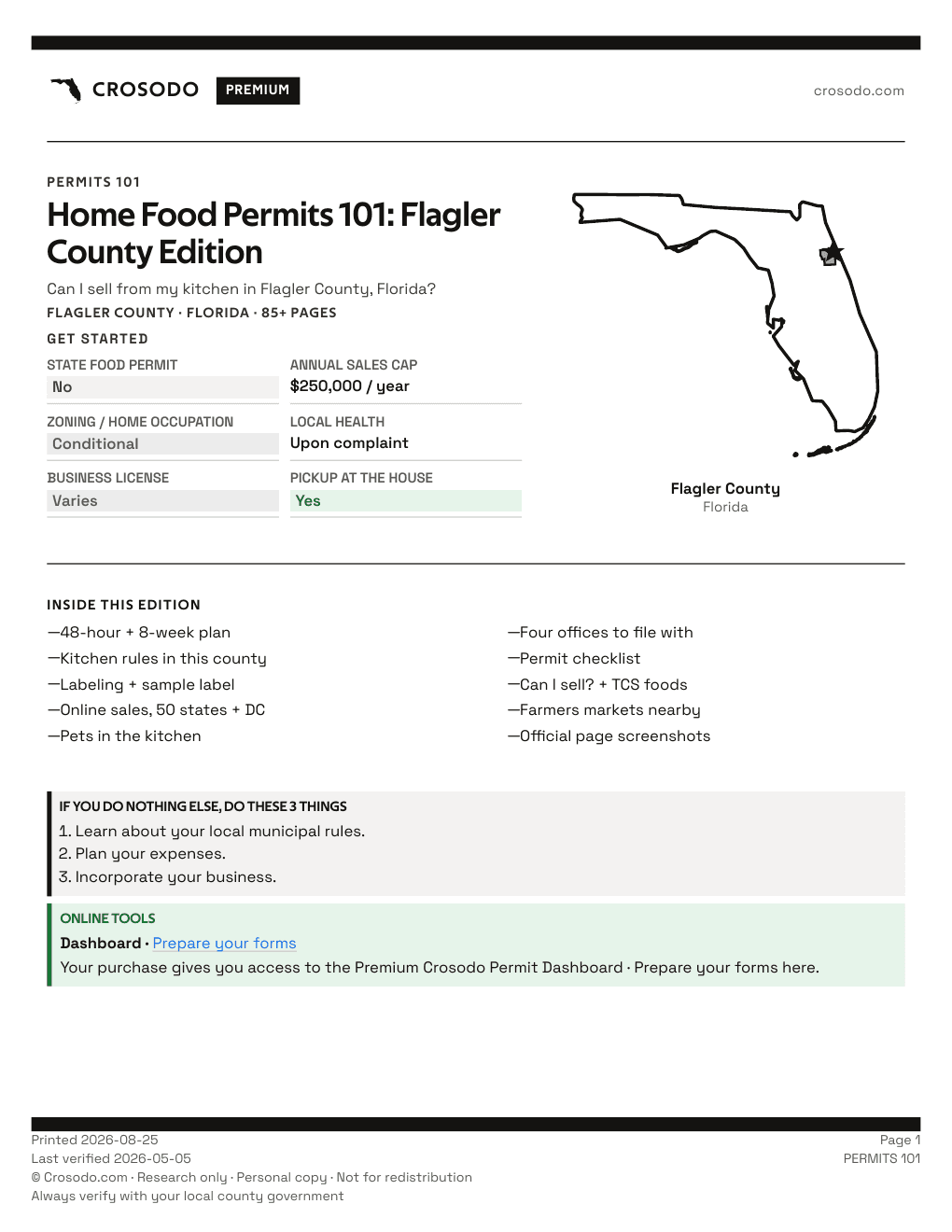 Permit Guide 101 cover for Flagler County