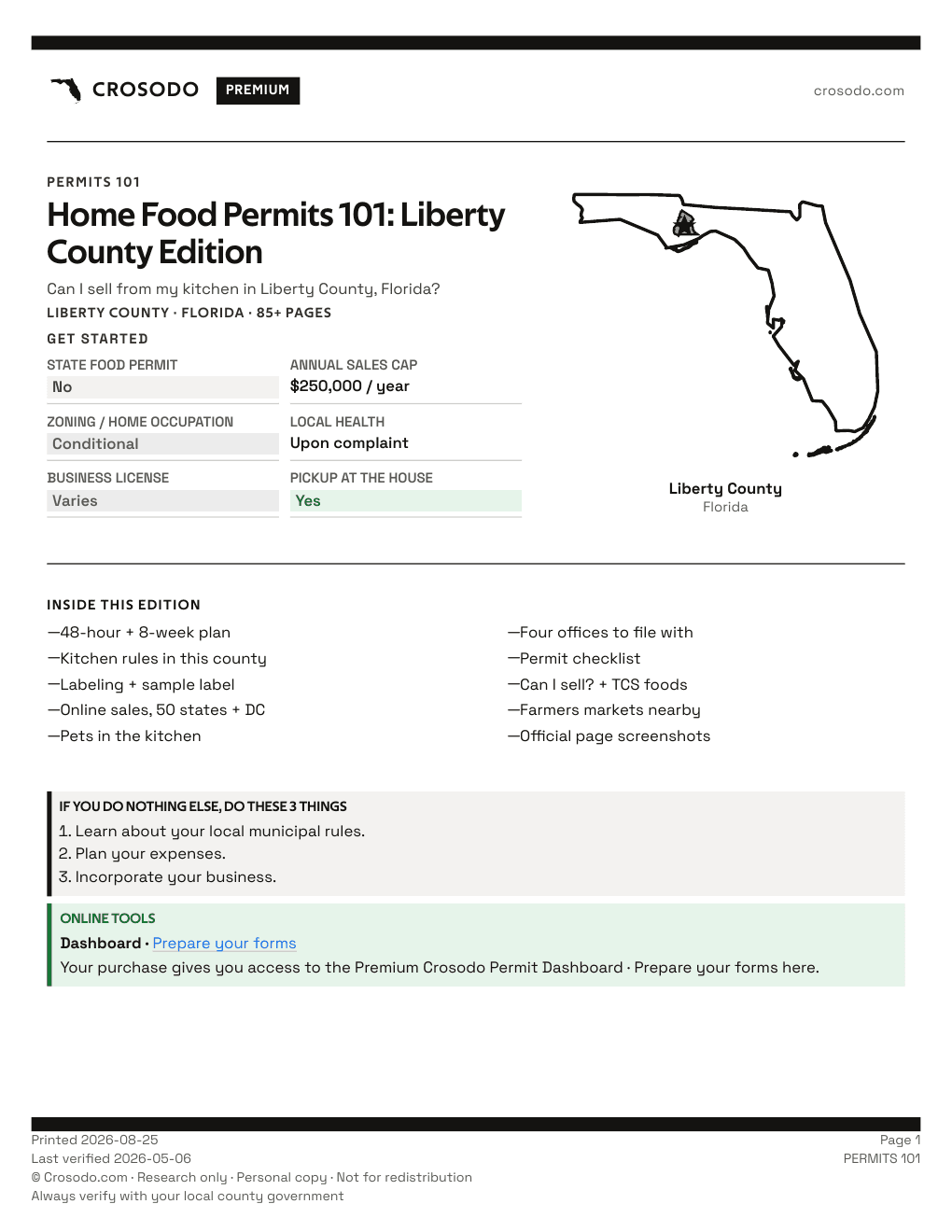 Permit Guide 101 cover for Liberty County