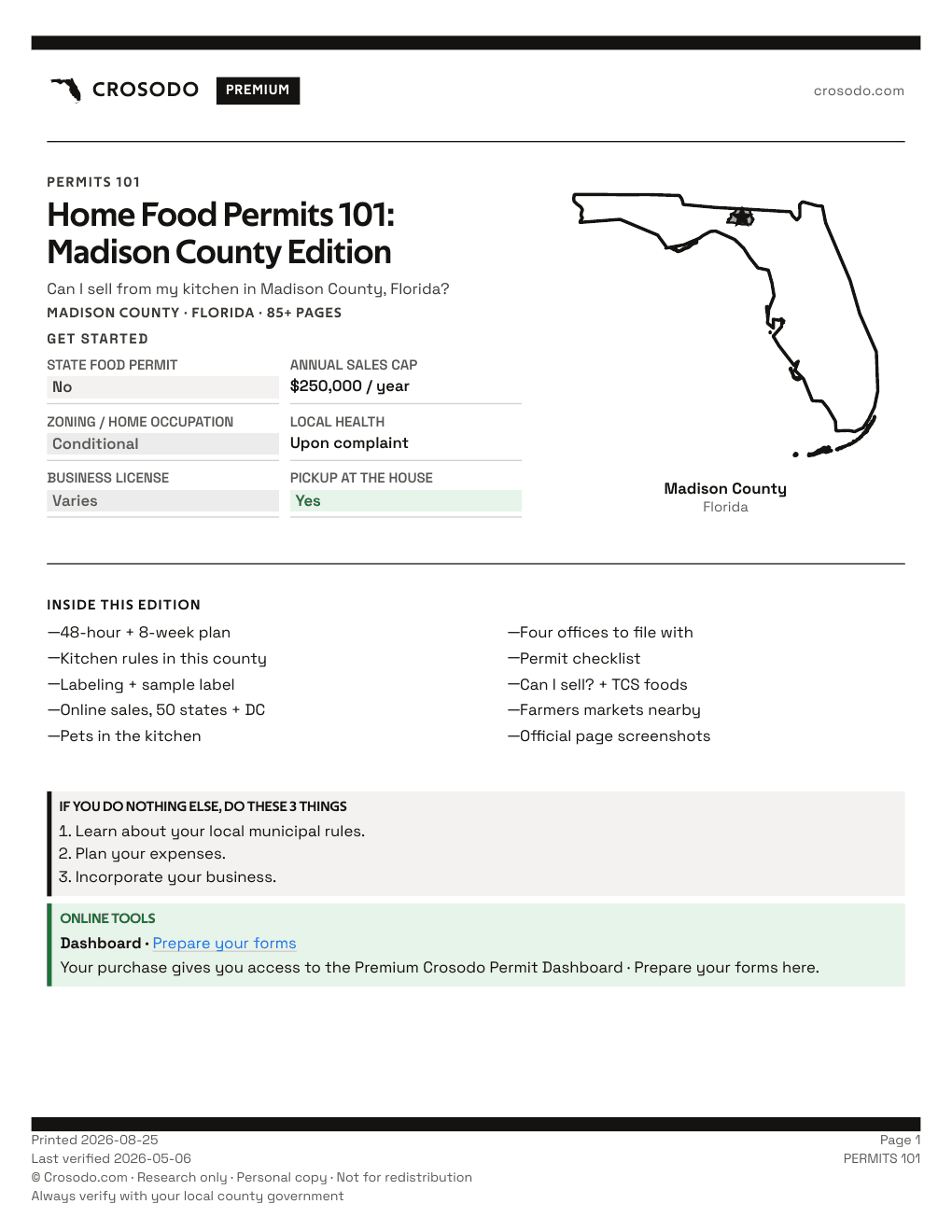 Permit Guide 101 cover for Madison County