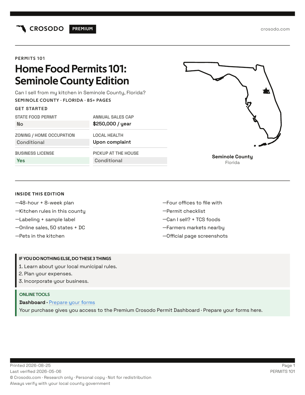 Permit Guide 101 cover for Seminole County