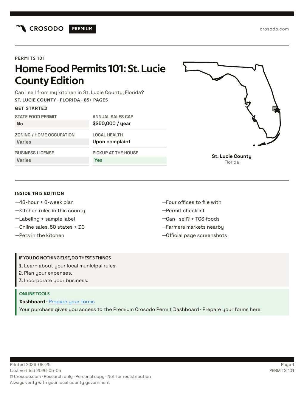 Permit Guide 101 cover for St. Lucie County