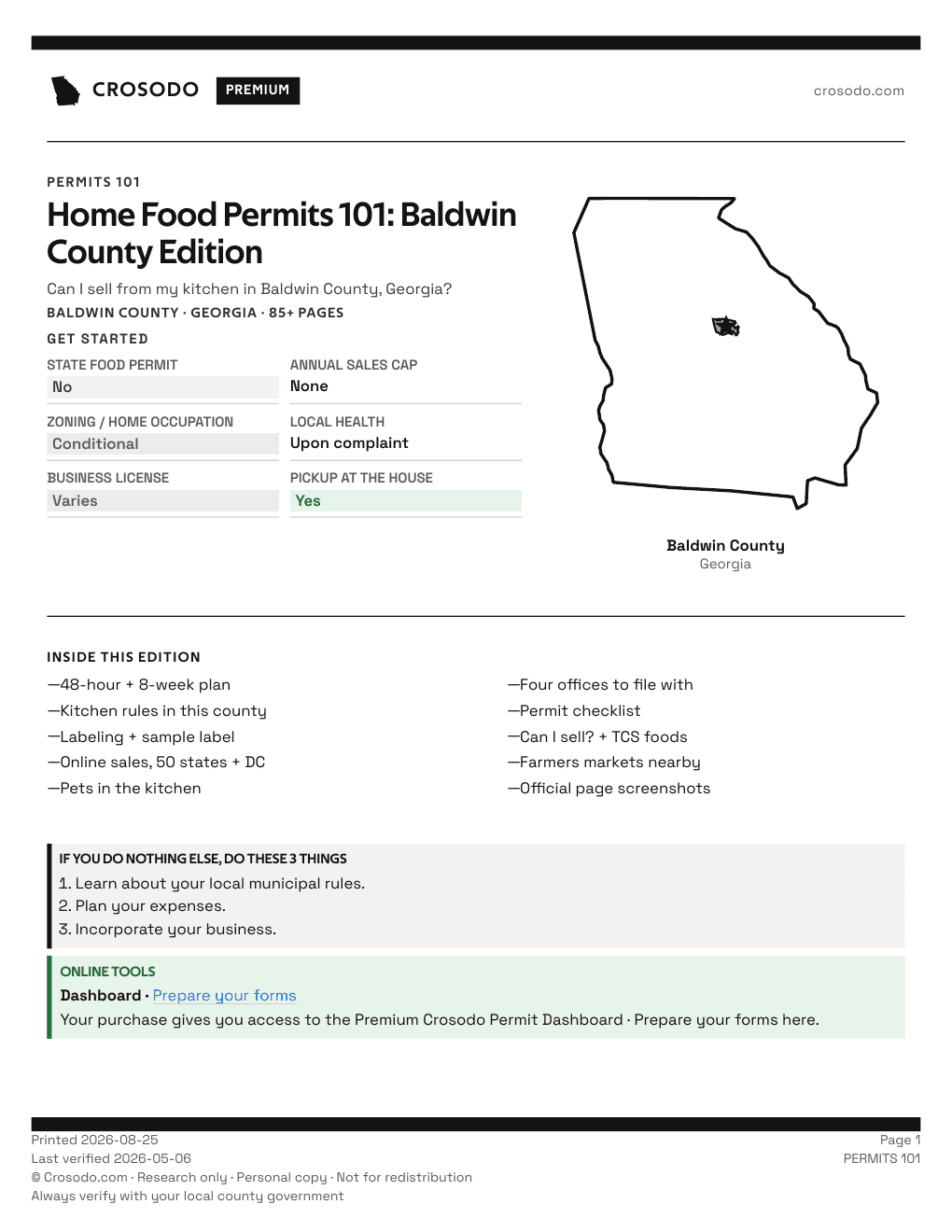 Permit Guide 101 cover for Baldwin County