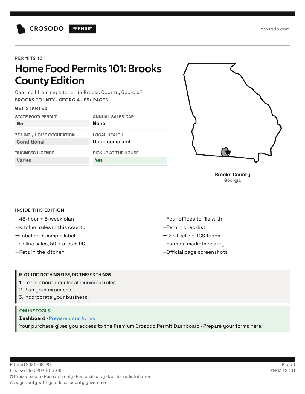 Permit Guide 101 cover for Brooks County