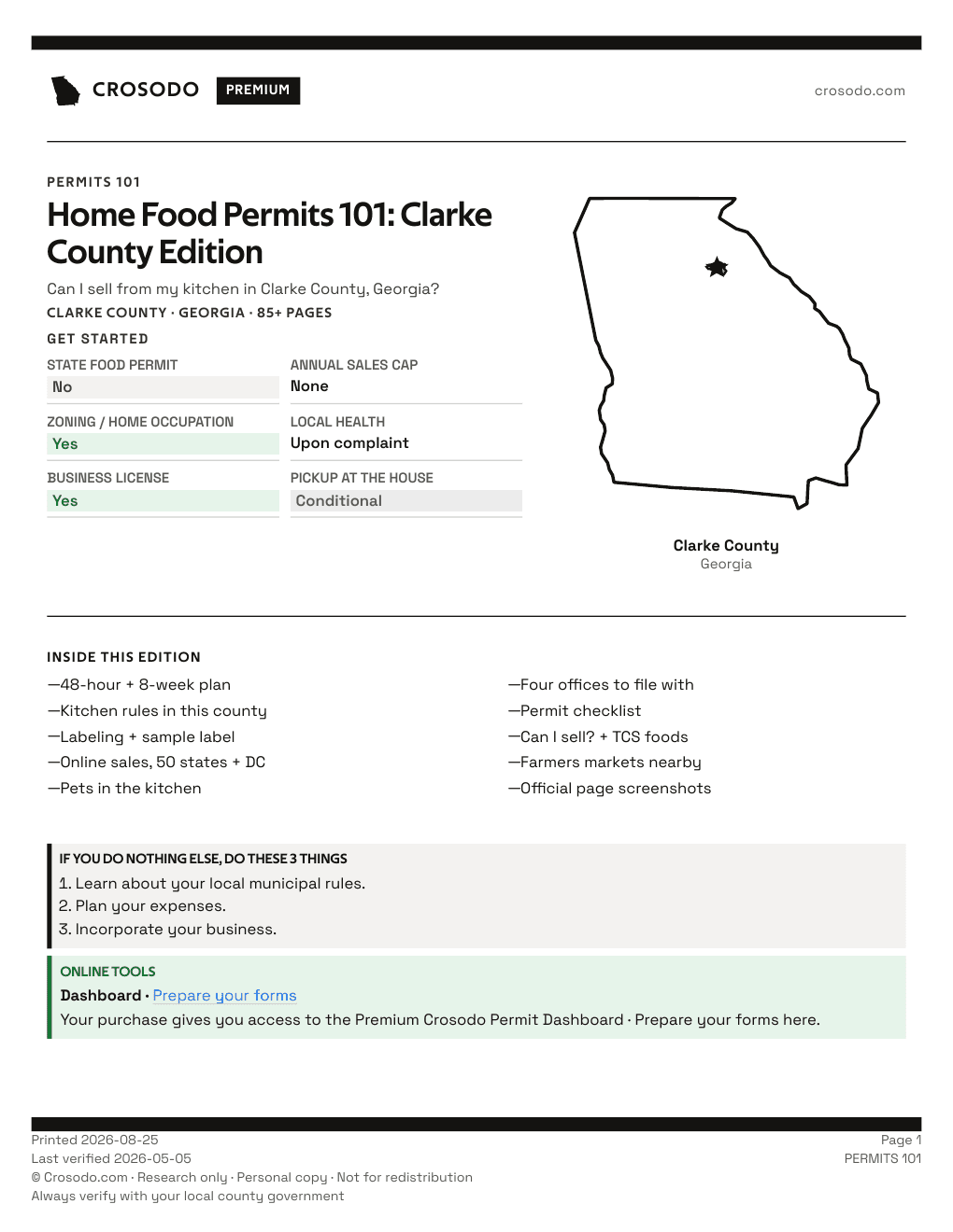 Permit Guide 101 cover for Clarke County