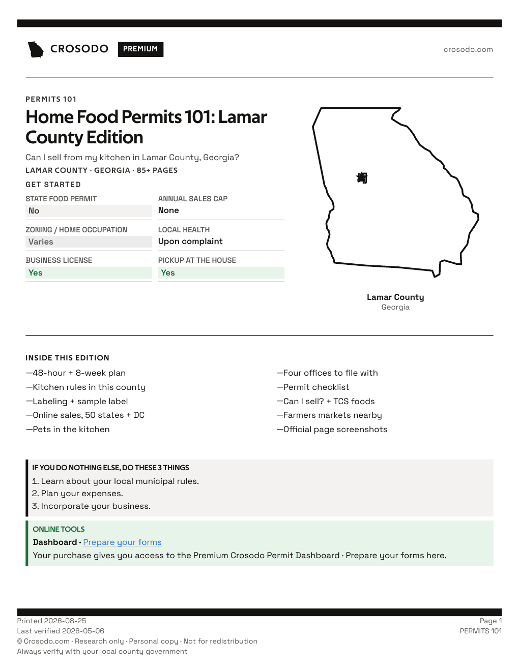 Permit Guide 101 cover for Lamar County
