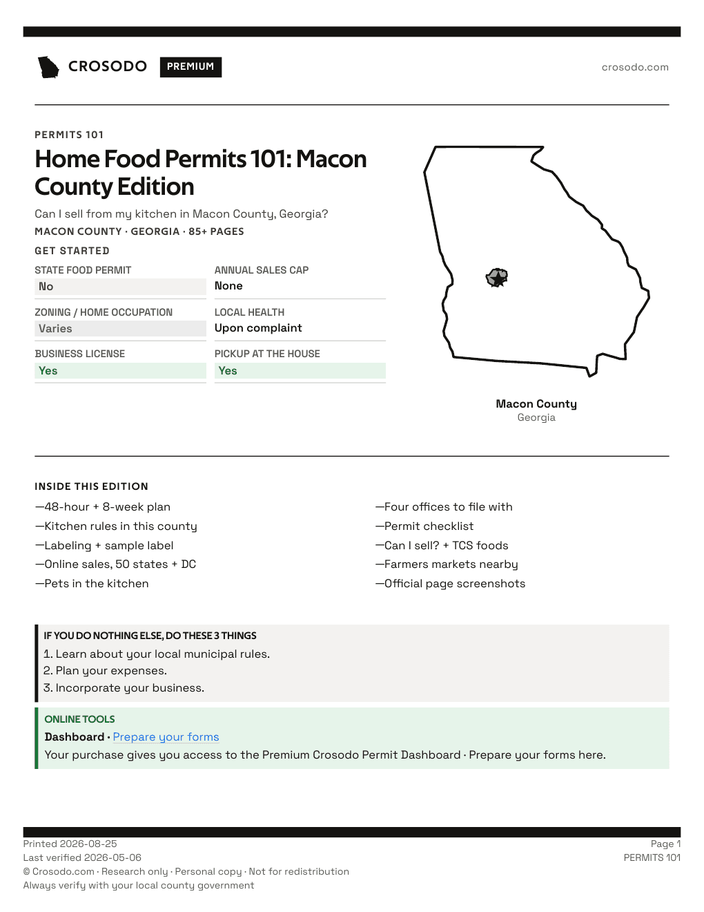 Permit Guide 101 cover for Macon County