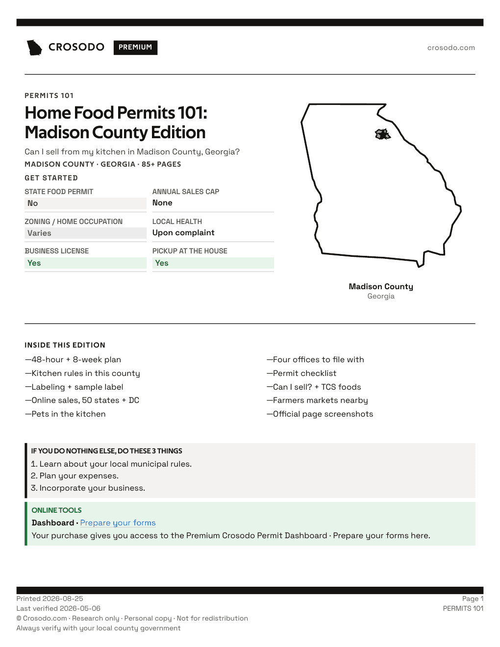 Permit Guide 101 cover for Madison County