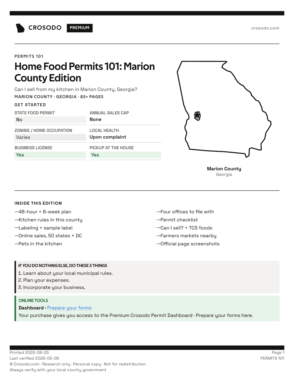 Permit Guide 101 cover for Marion County