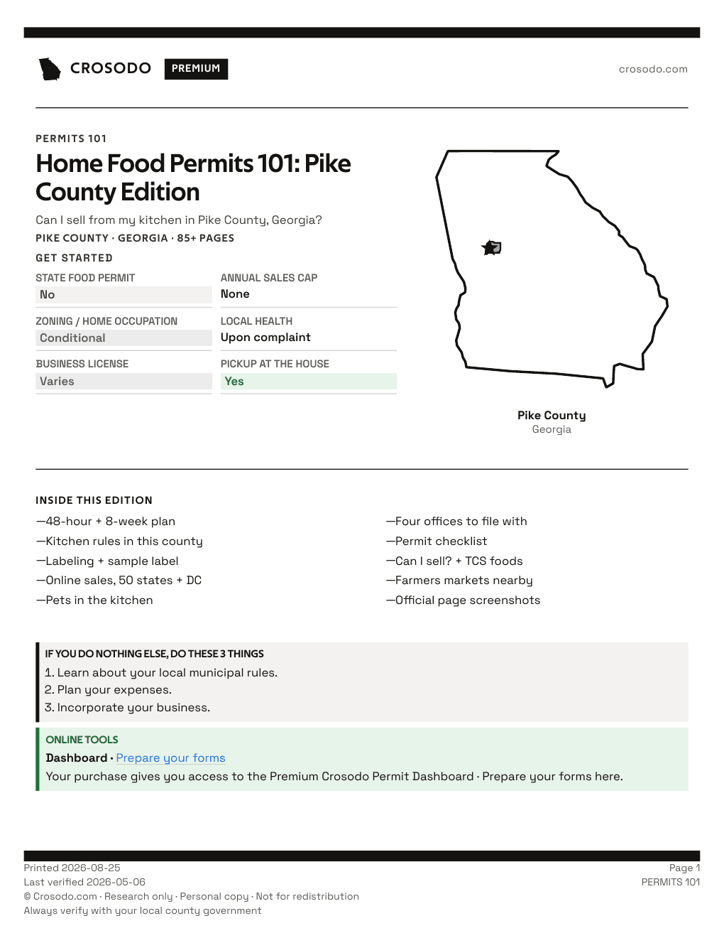Permit Guide 101 cover for Pike County