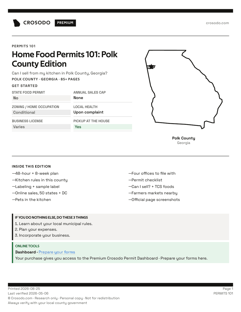 Permit Guide 101 cover for Polk County