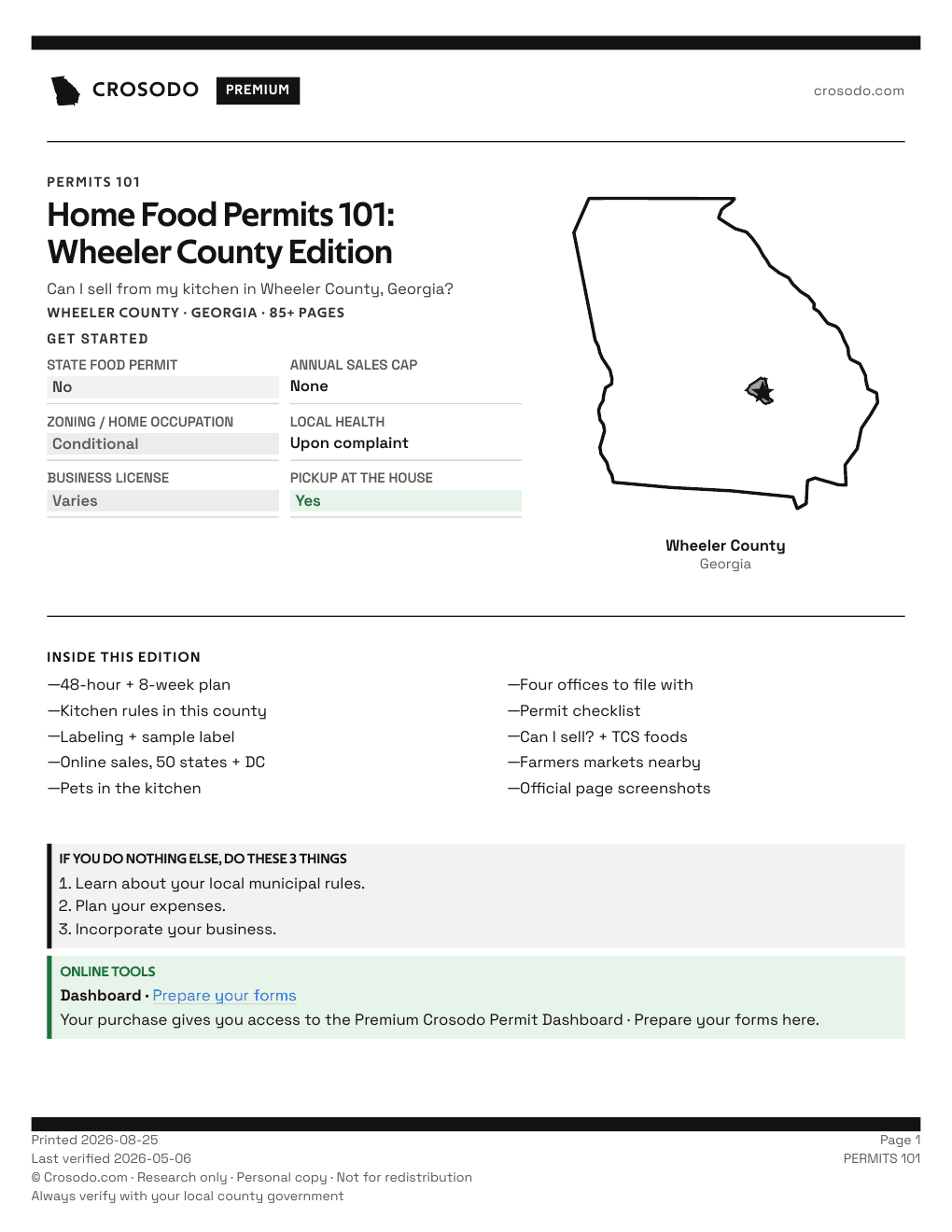 Permit Guide 101 cover for Wheeler County