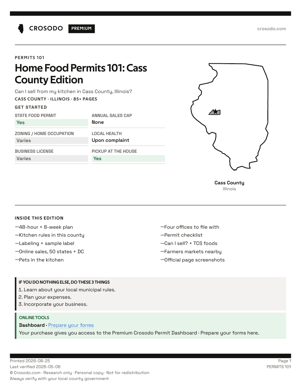 Permit Guide 101 cover for Cass County