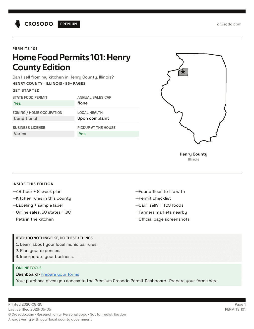 Permit Guide 101 cover for Henry County