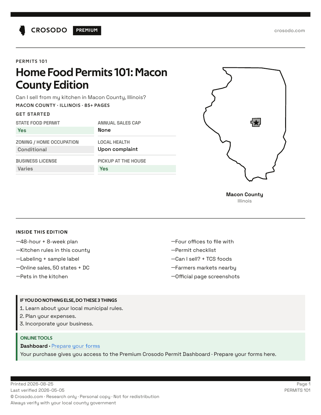 Permit Guide 101 cover for Macon County