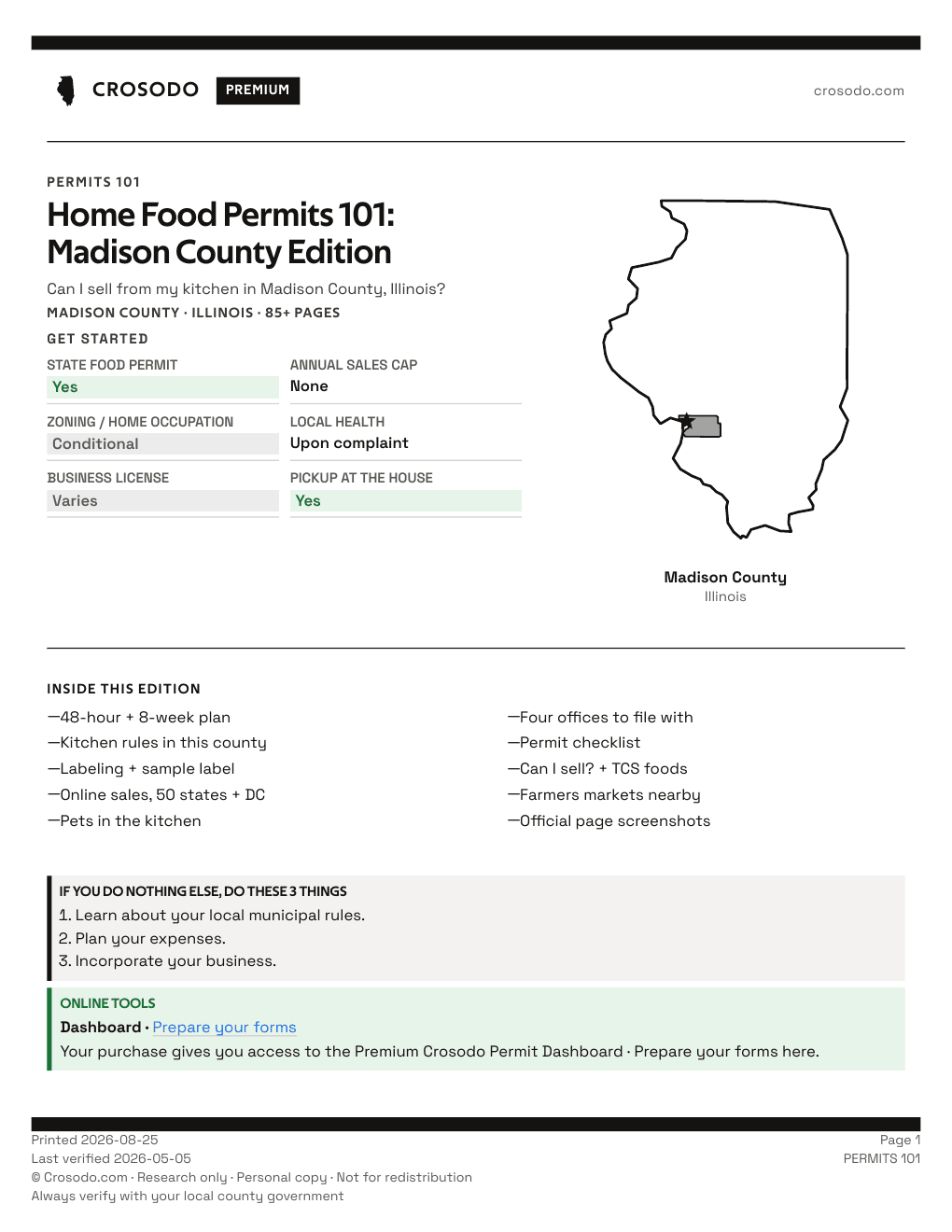 Permit Guide 101 cover for Madison County