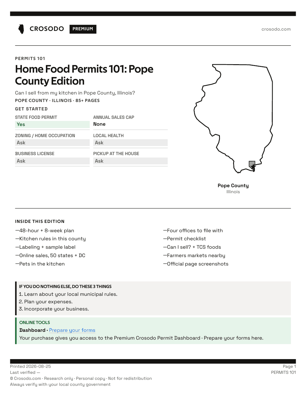 Permit Guide 101 cover for Pope County