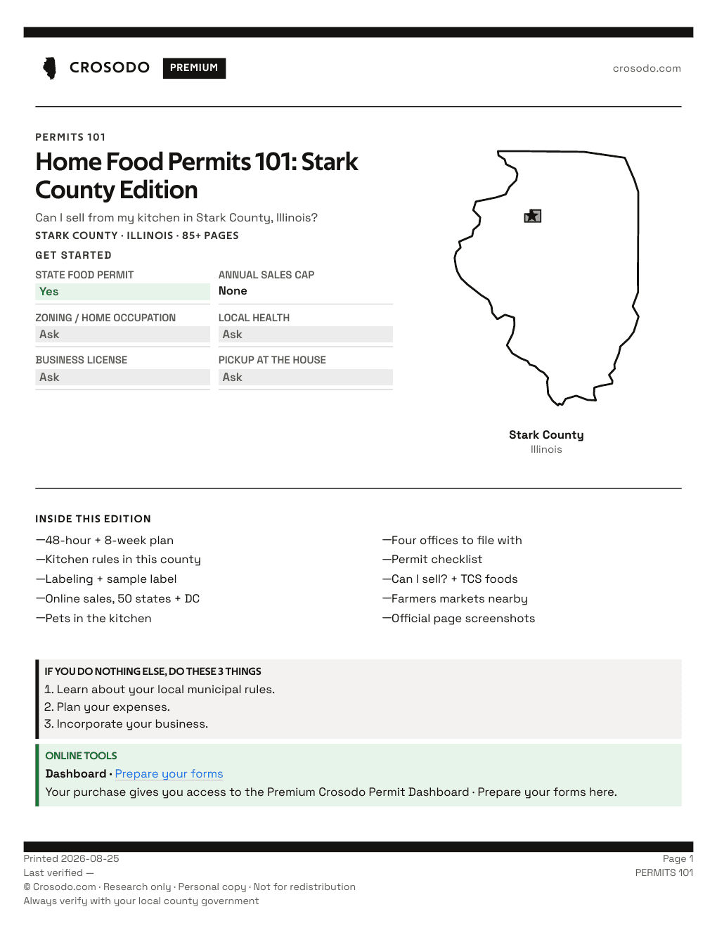 Permit Guide 101 cover for Stark County