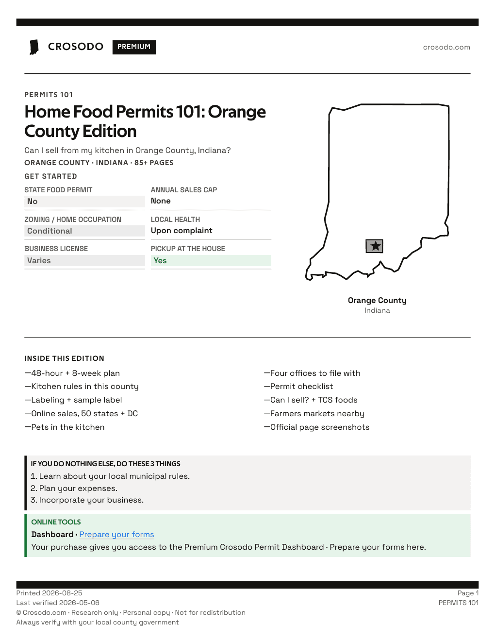 Permit Guide 101 cover for Orange County