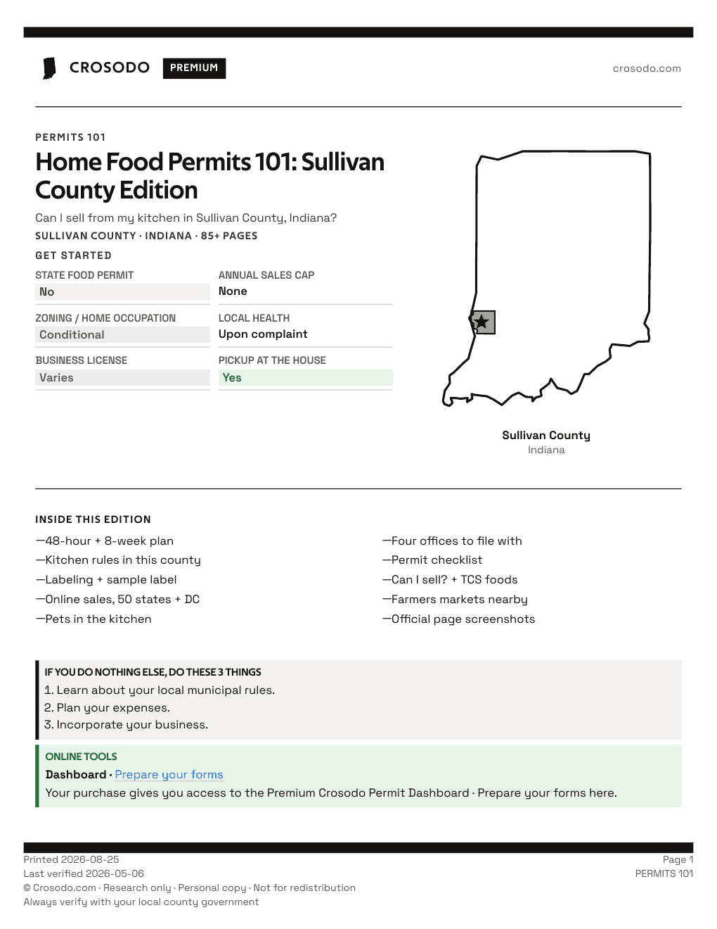Permit Guide 101 cover for Sullivan County