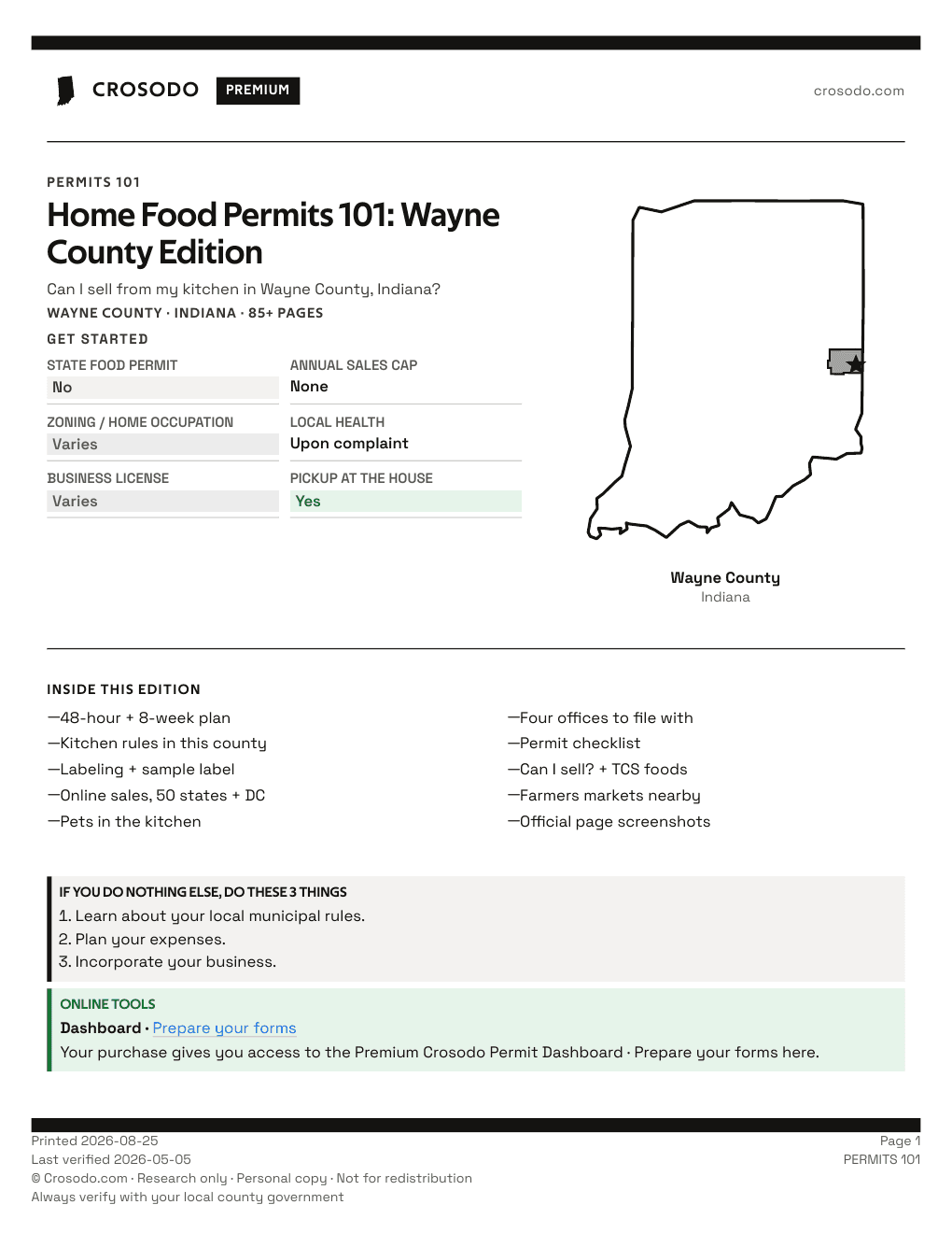 Permit Guide 101 cover for Wayne County