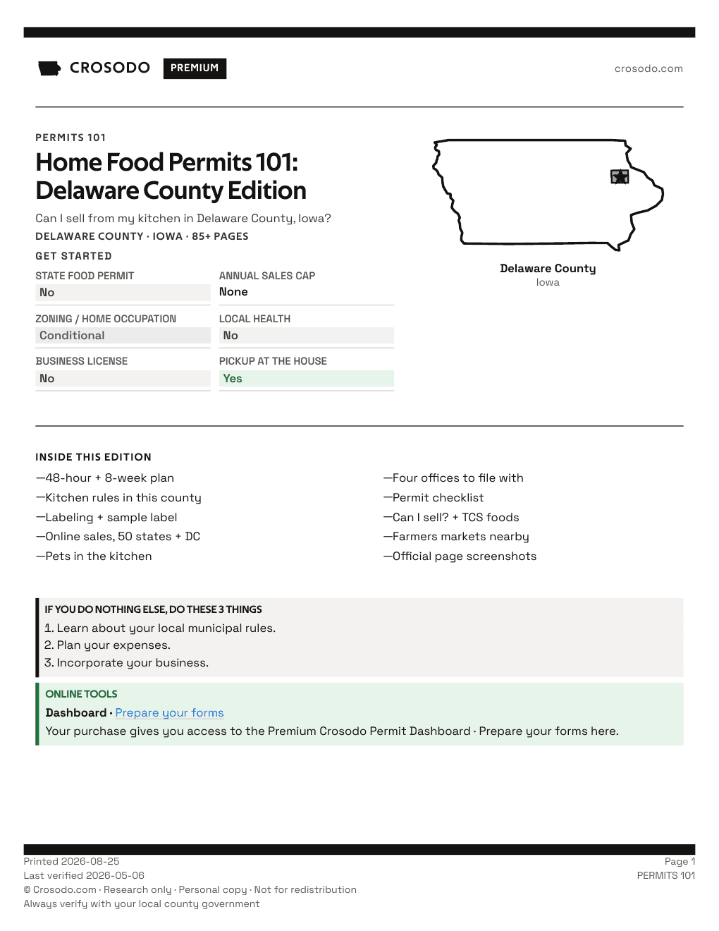 Permit Guide 101 cover for Delaware County
