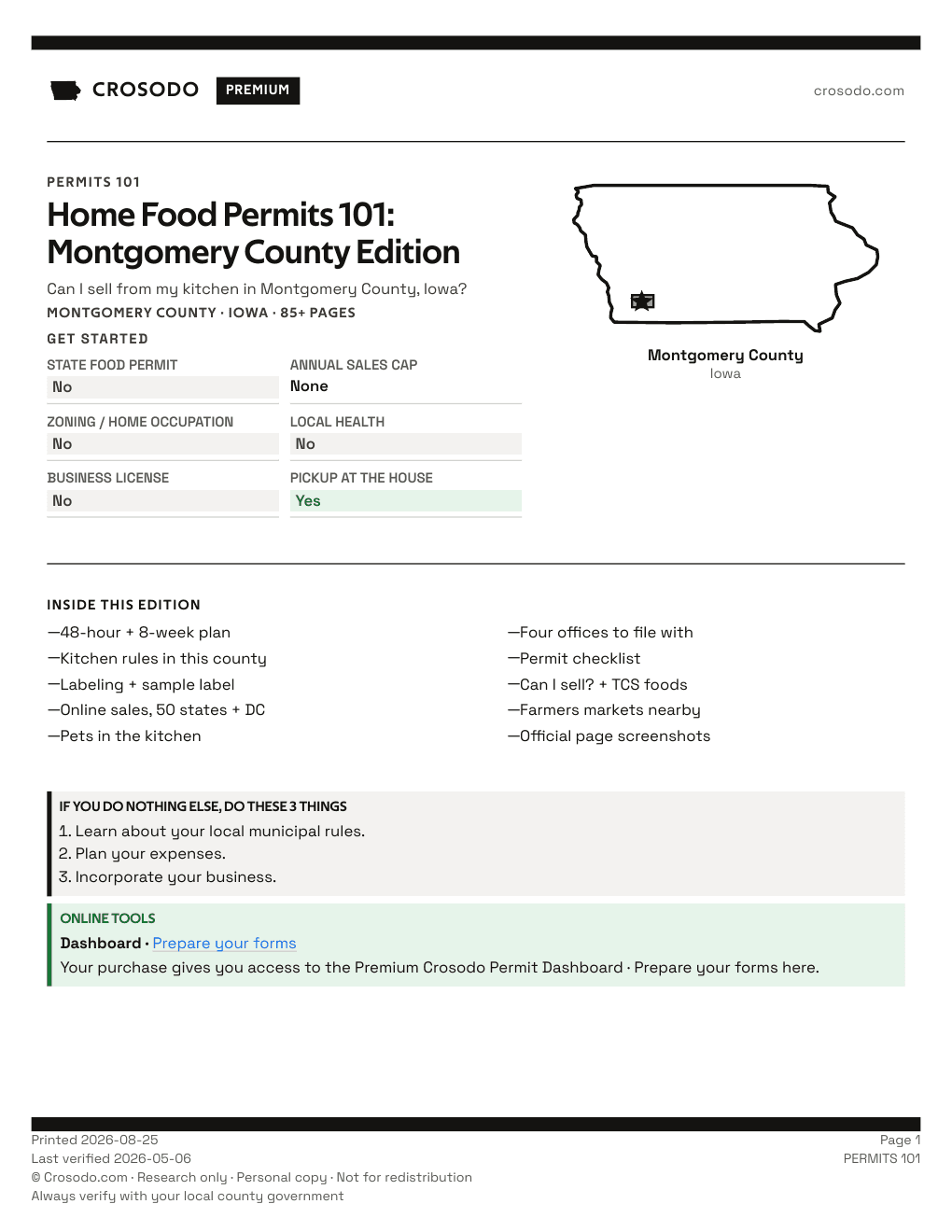 Permit Guide 101 cover for Montgomery County