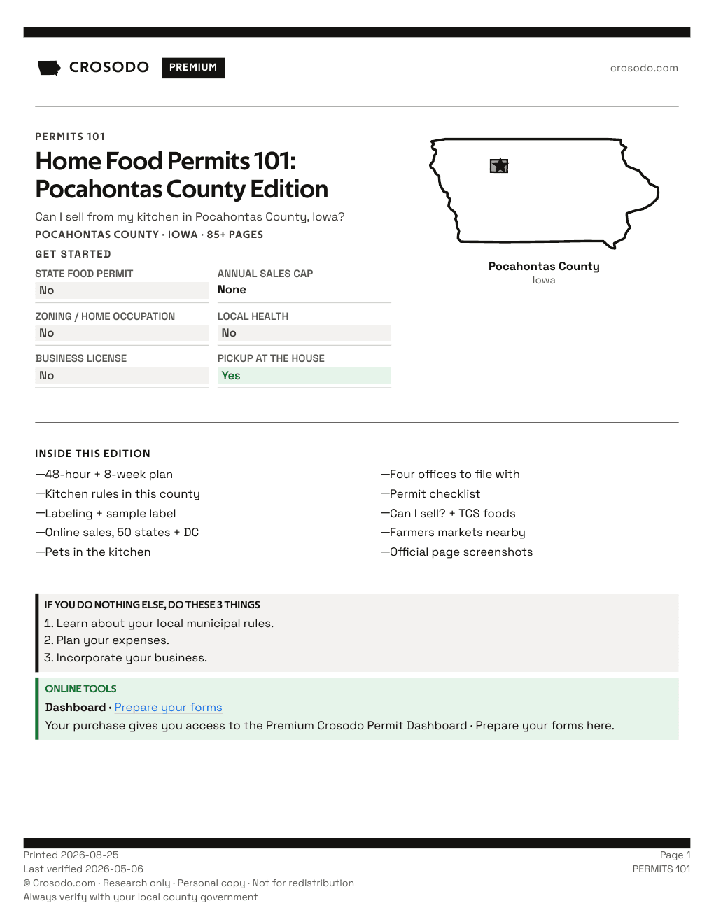 Permit Guide 101 cover for Pocahontas County