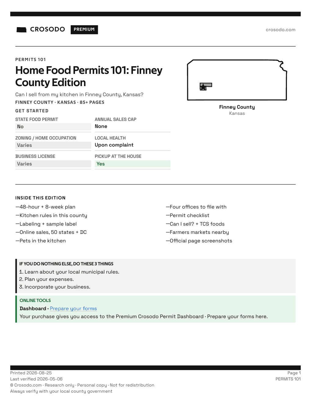 Permit Guide 101 cover for Finney County