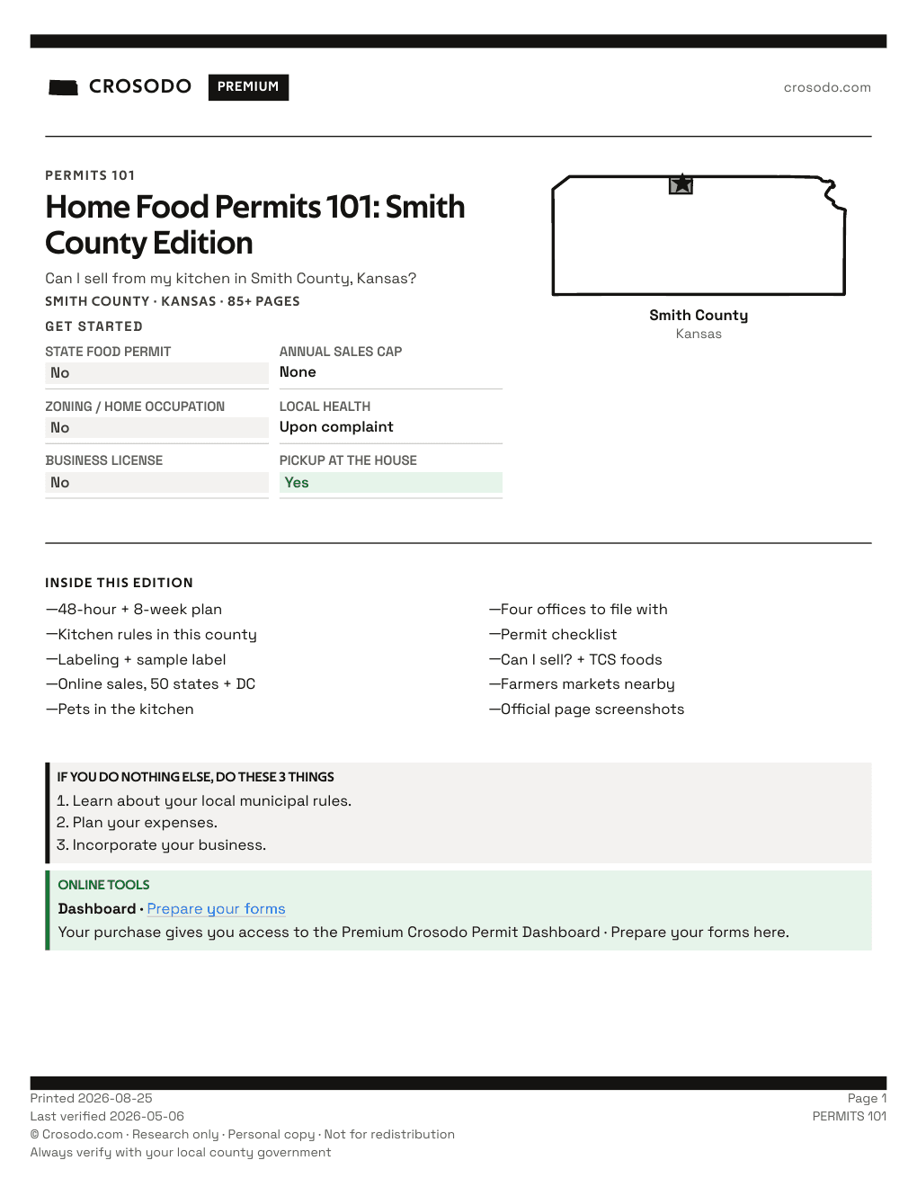 Permit Guide 101 cover for Smith County
