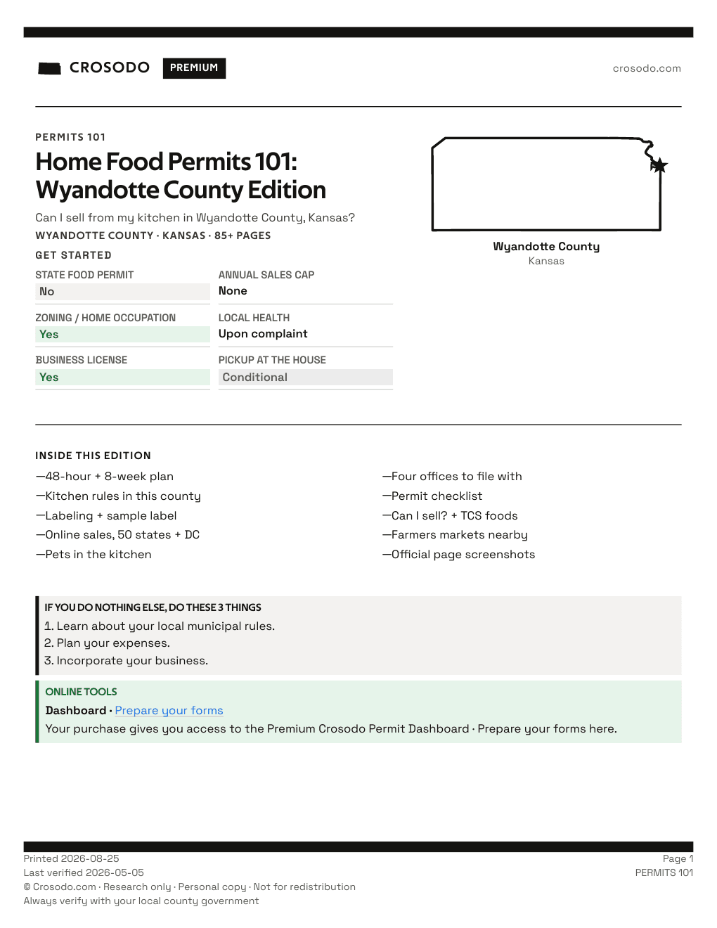 Permit Guide 101 cover for Wyandotte County