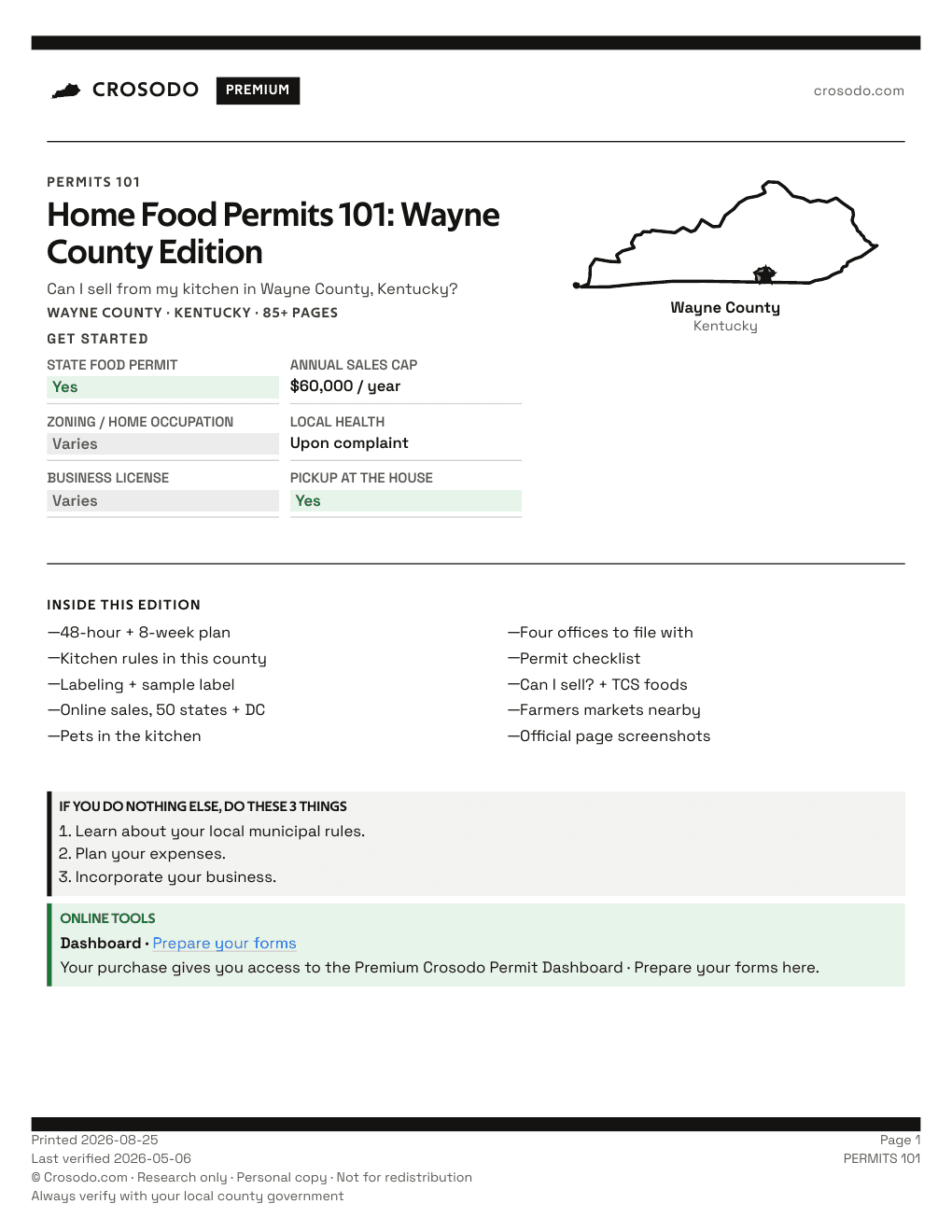 Permit Guide 101 cover for Wayne County