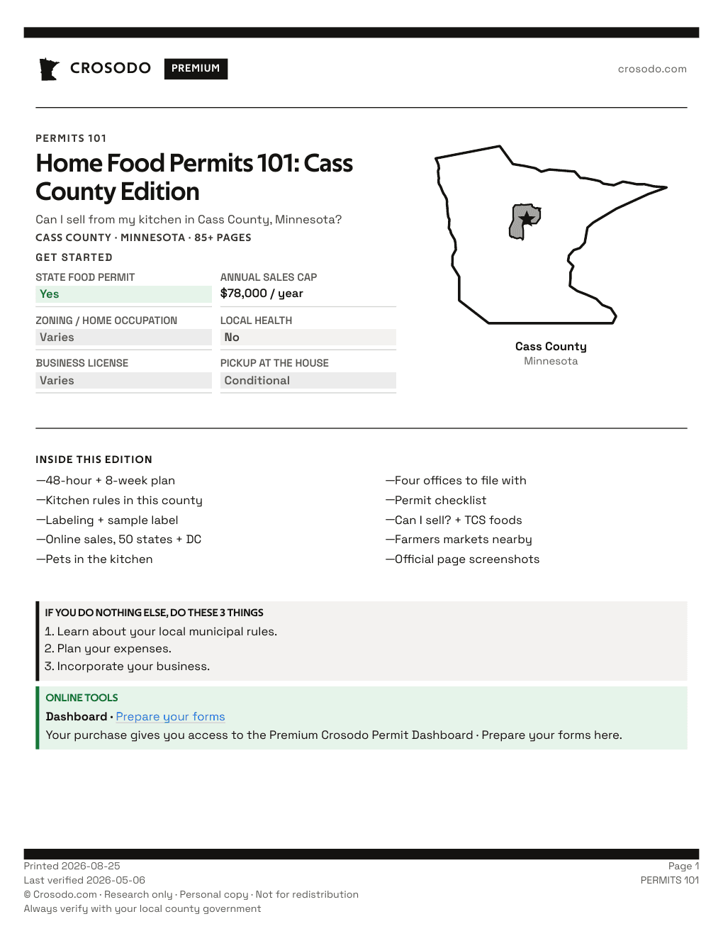 Permit Guide cover for Cass County