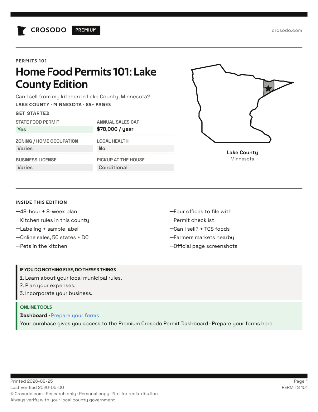 Permit Guide 101 cover for Lake County