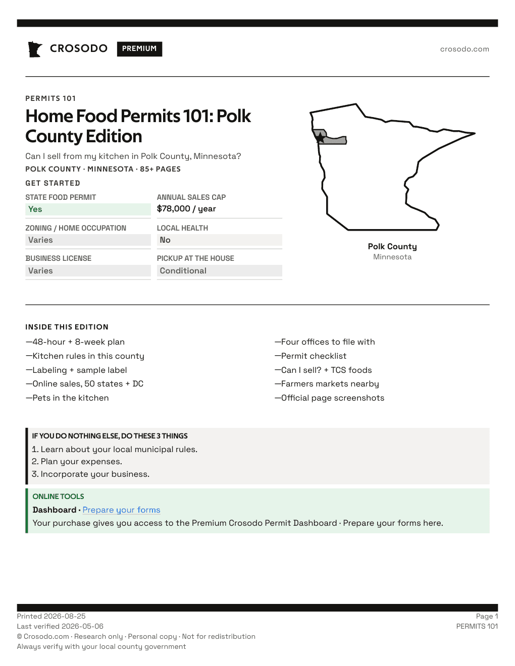 Permit Guide 101 cover for Polk County