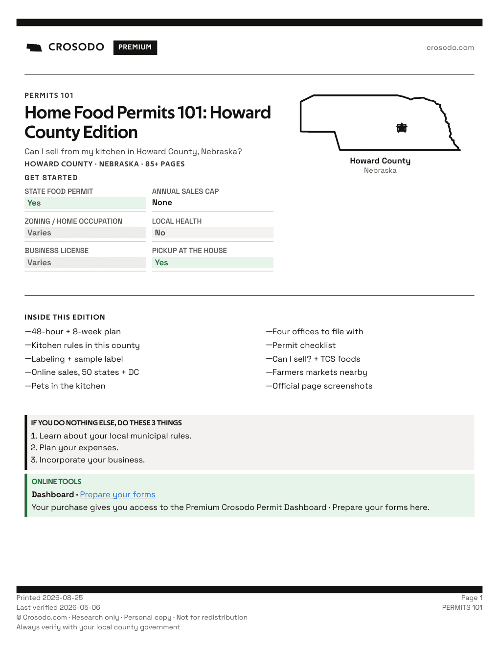 Permit Guide 101 cover for Howard County